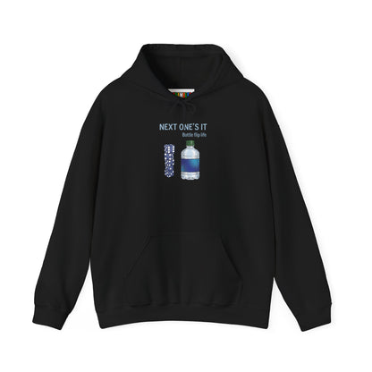 Next One's It Bottle Flip Art Unisex Heavy Blend™ Hooded Sweatshirt