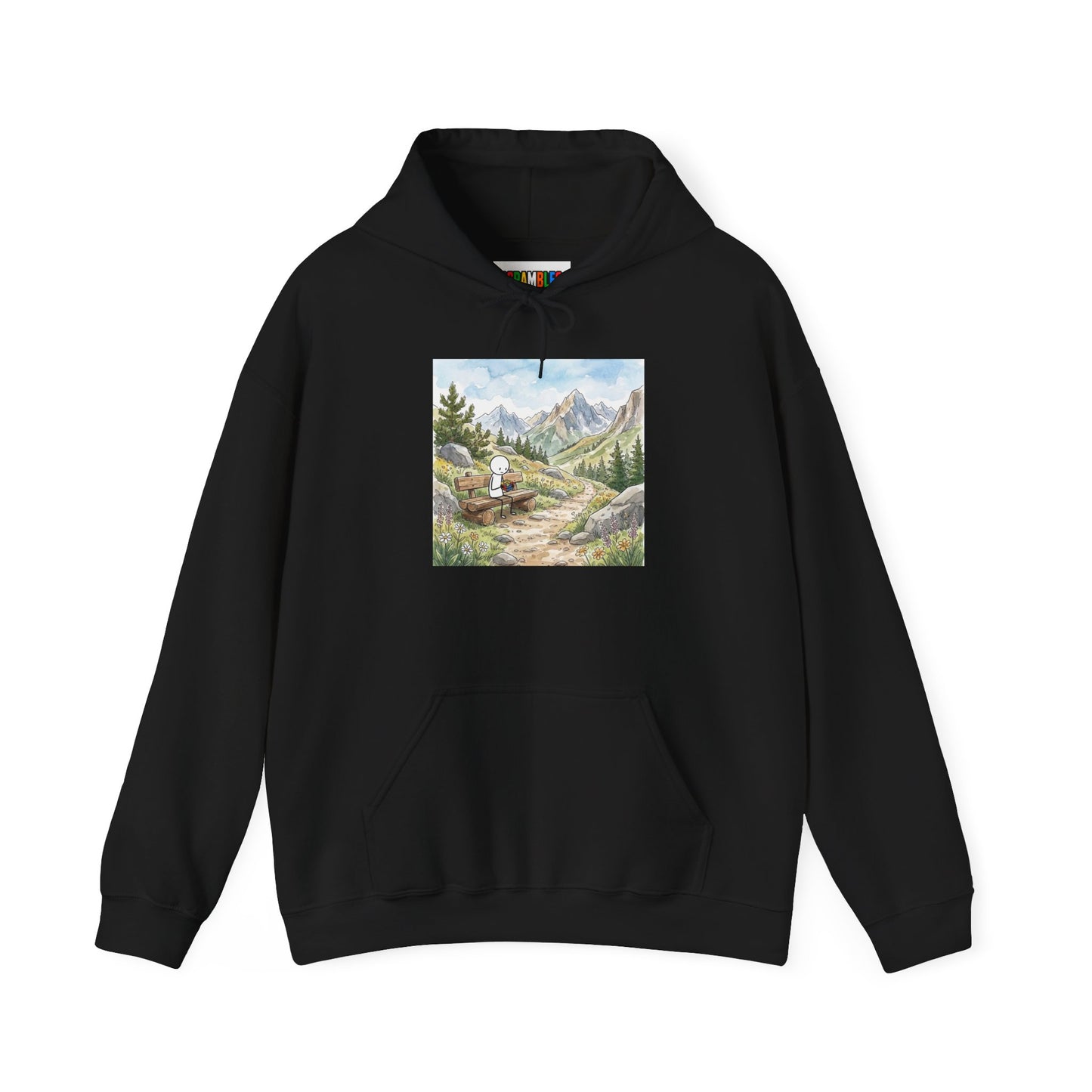 Mountain Watercolor  Unisex Heavy Blend™ Hooded Sweatshirt