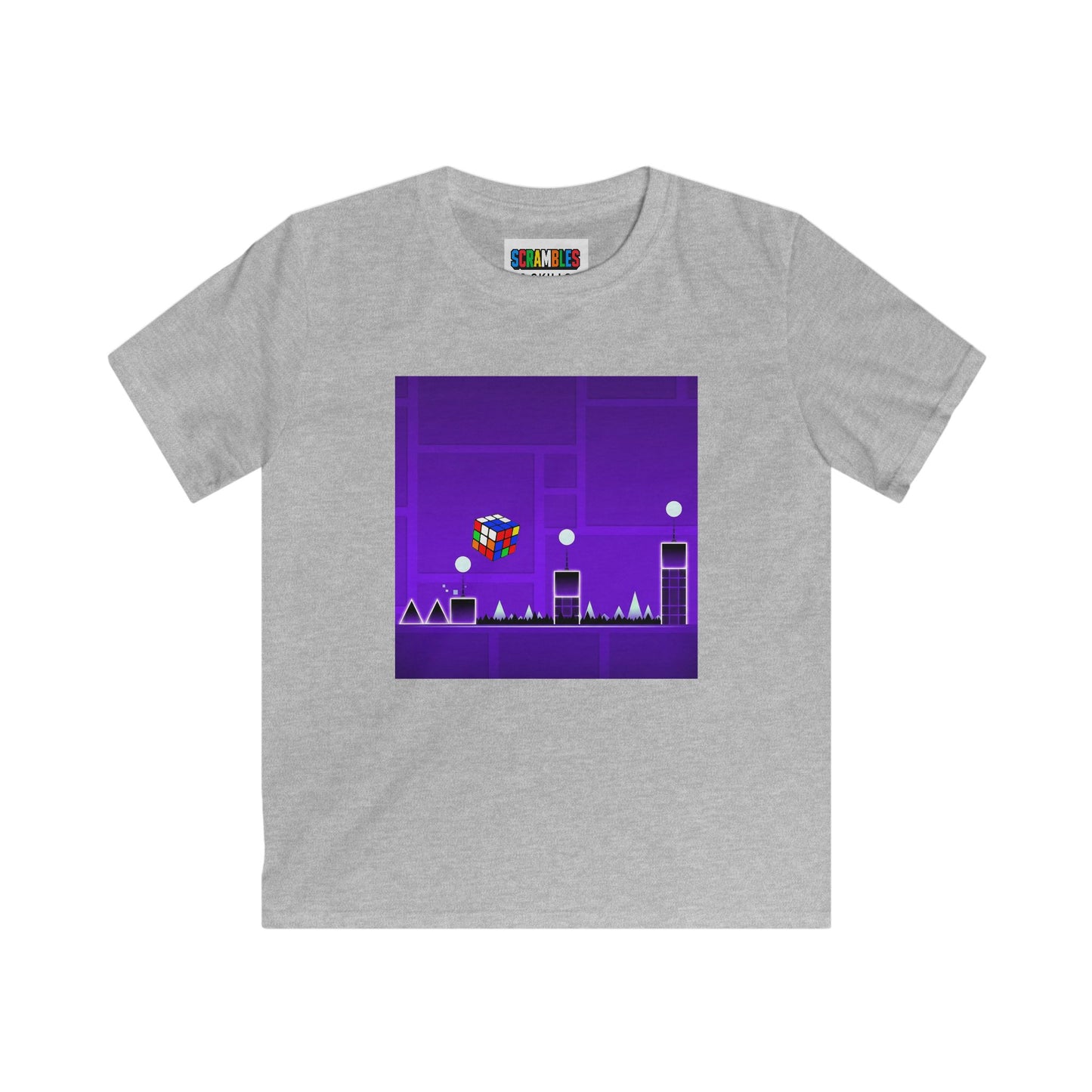Cube Madness - Rubik's Cube Art  Kids Softstyle Tee