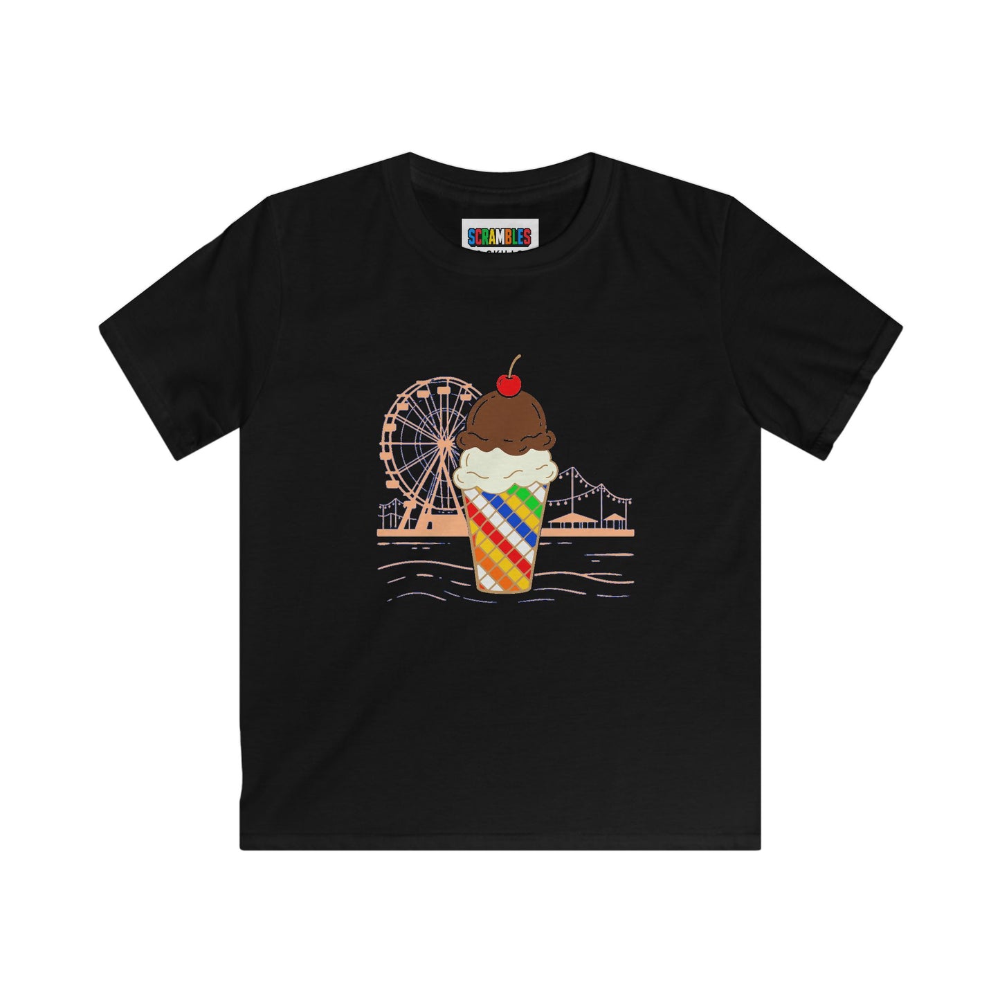 Rubik's Cube Shirt - Sweet Solves Kids Softstyle Tee| Fun Cubing Tee