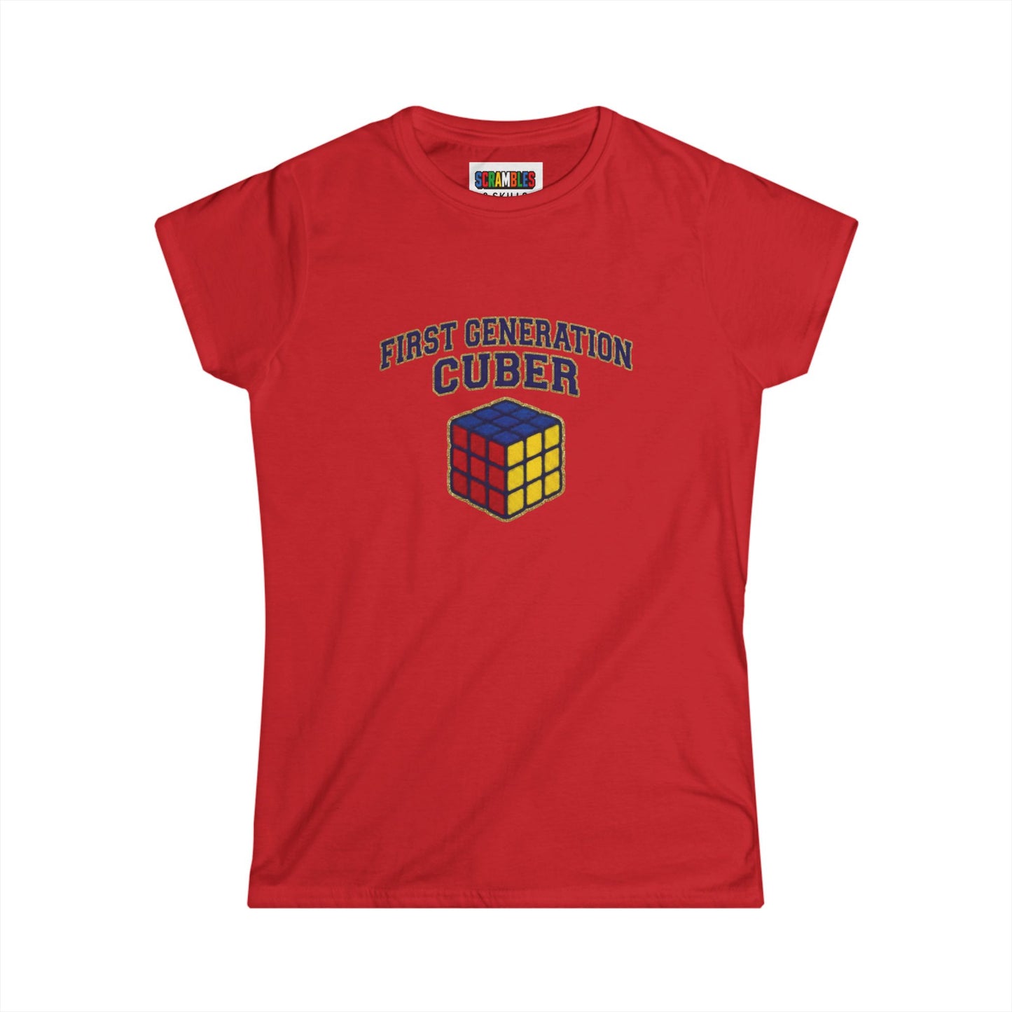 First Generation Cuber Rubiks Cube Art Women's Softstyle T-Shirt