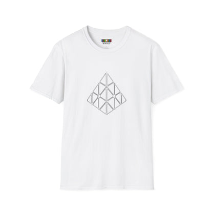 Pyraminx Doodle  - Rubik's Cube Art Unisex Graphic Softstyle T-Shirt
