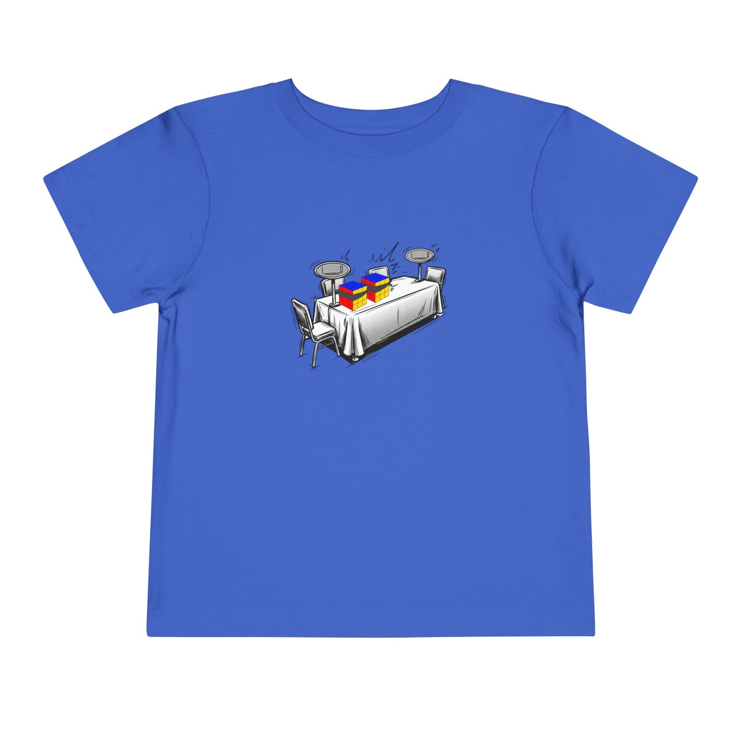 3x3 Multi Blind Comp Day - Rubik's Cube Art  Toddler Short Sleeve T-Shirt