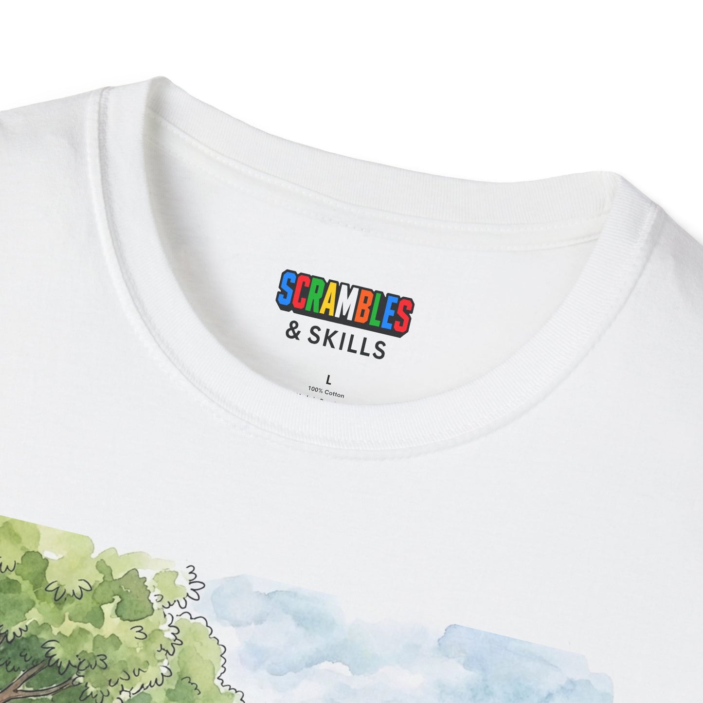 City Park Watercolor Unisex Graphic Softstyle T-Shirt