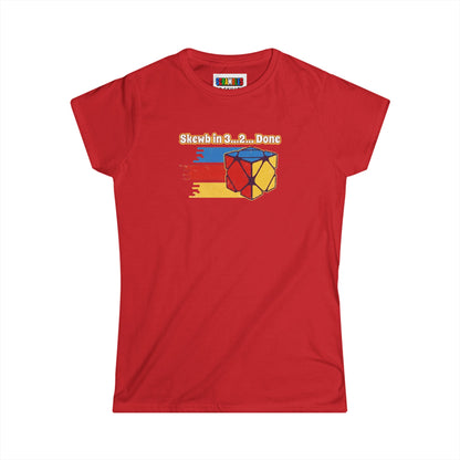 Skewb Done Rubiks Cube Art Women's Softstyle T-Shirt