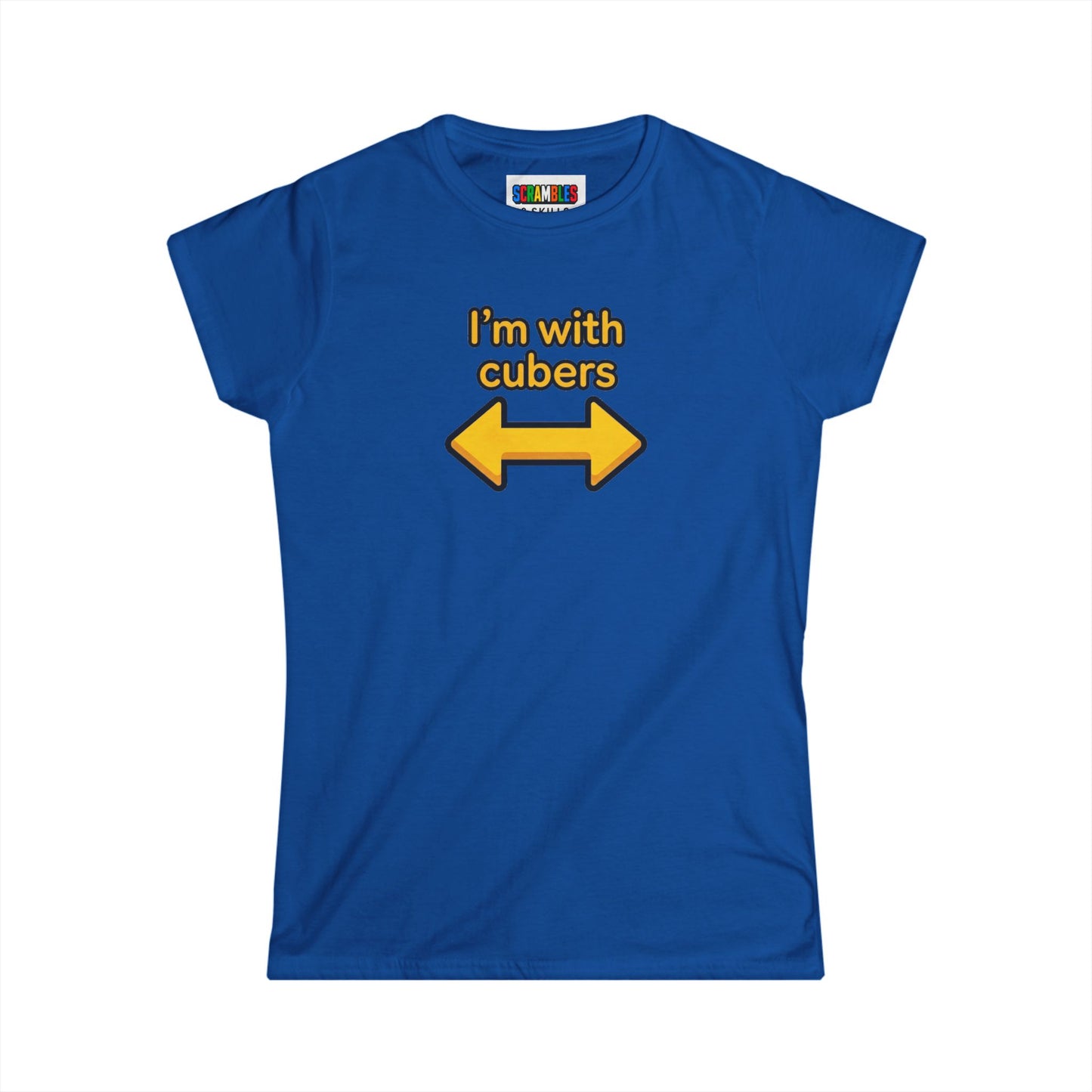I'm With Cubers - Cubing Women's Softstyle T-Shirt