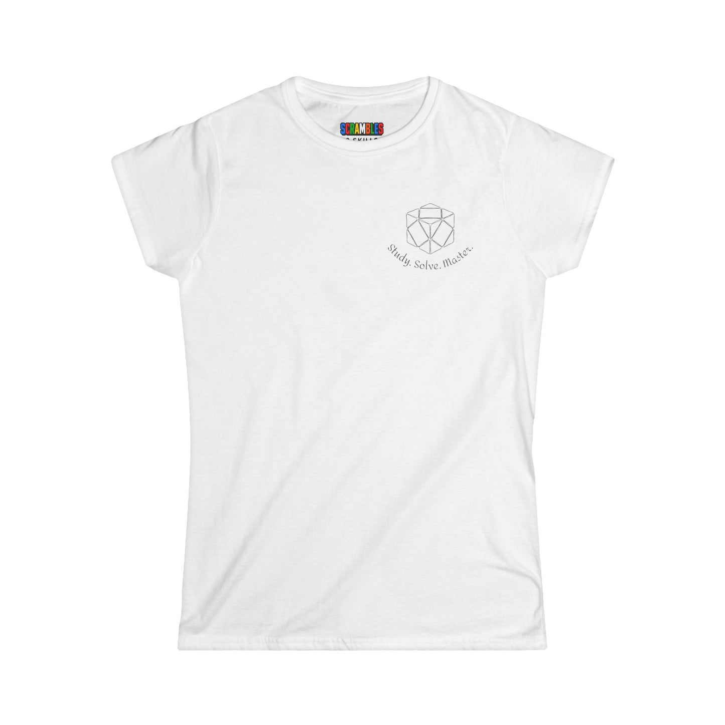 Skewb Doodle (subtle) Women's Softstyle T-Shirt