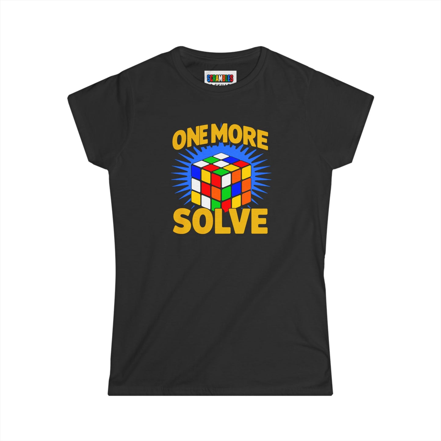 One More Solve - Rubiks Cube Women's Softstyle T-Shirt