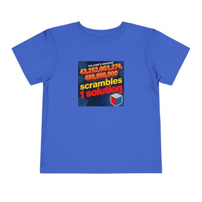 One Solution - Rubik's Cube Art  Toddler Short Sleeve T-Shirt
