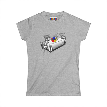 5x5 Blind Comp Day  - Rubik's Cube Art Women's Softstyle T-Shirt