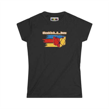 Skewb Done Rubiks Cube Art Women's Softstyle T-Shirt