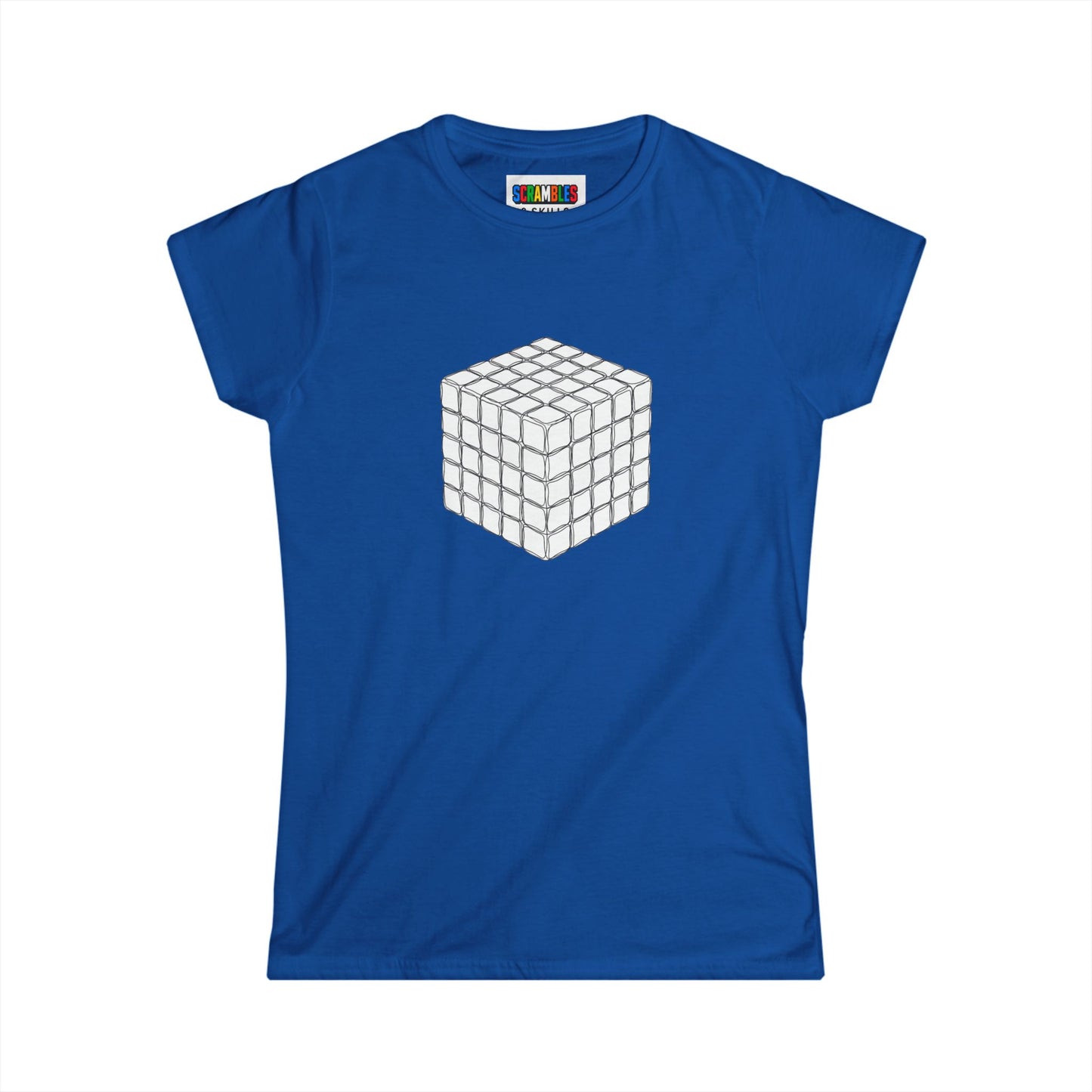 5x5 Doodle - Rubik's Cube Art  Women's Softstyle T-Shirt