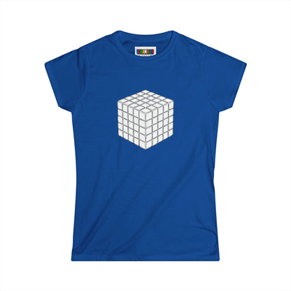 5x5 Doodle - Rubik's Cube Art  Women's Softstyle T-Shirt