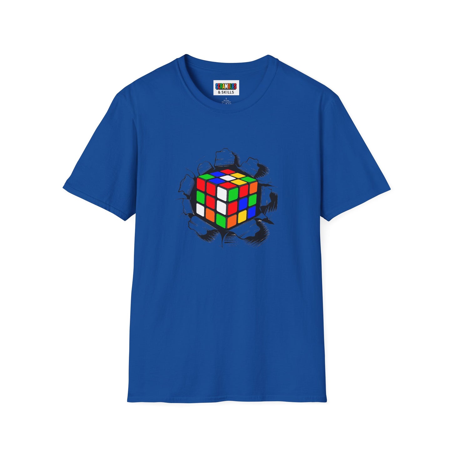 Crashing Out - Rubiks Cube Unisex Graphic Softstyle T-Shirt