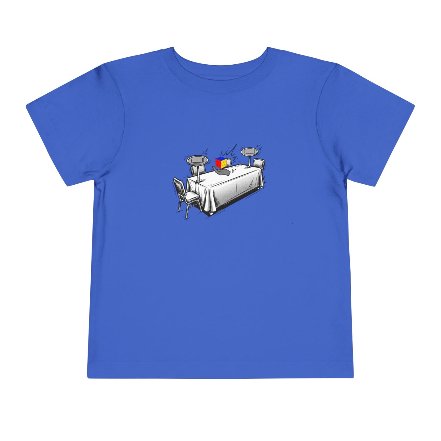 3x3 One-Handed Comp Day - Rubik's Cube Art  Toddler Short Sleeve T-Shirt