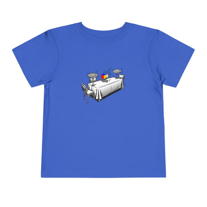 3x3 One-Handed Comp Day - Rubik's Cube Art  Toddler Short Sleeve T-Shirt