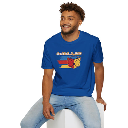 Skewb Done Rubiks Cube Art Unisex Graphic Softstyle T-Shirt