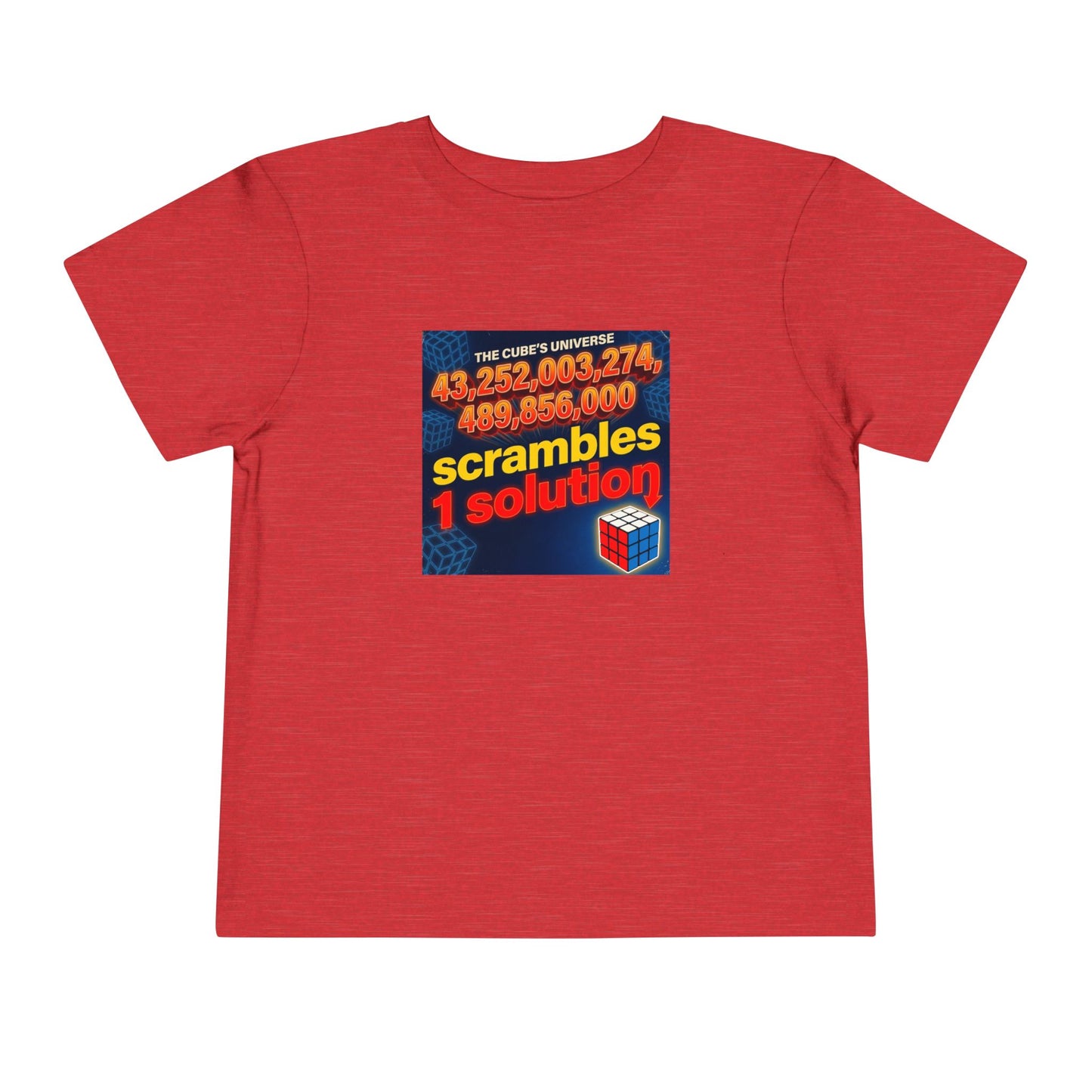 One Solution - Rubik's Cube Art  Toddler Short Sleeve T-Shirt