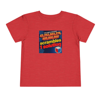 One Solution - Rubik's Cube Art  Toddler Short Sleeve T-Shirt