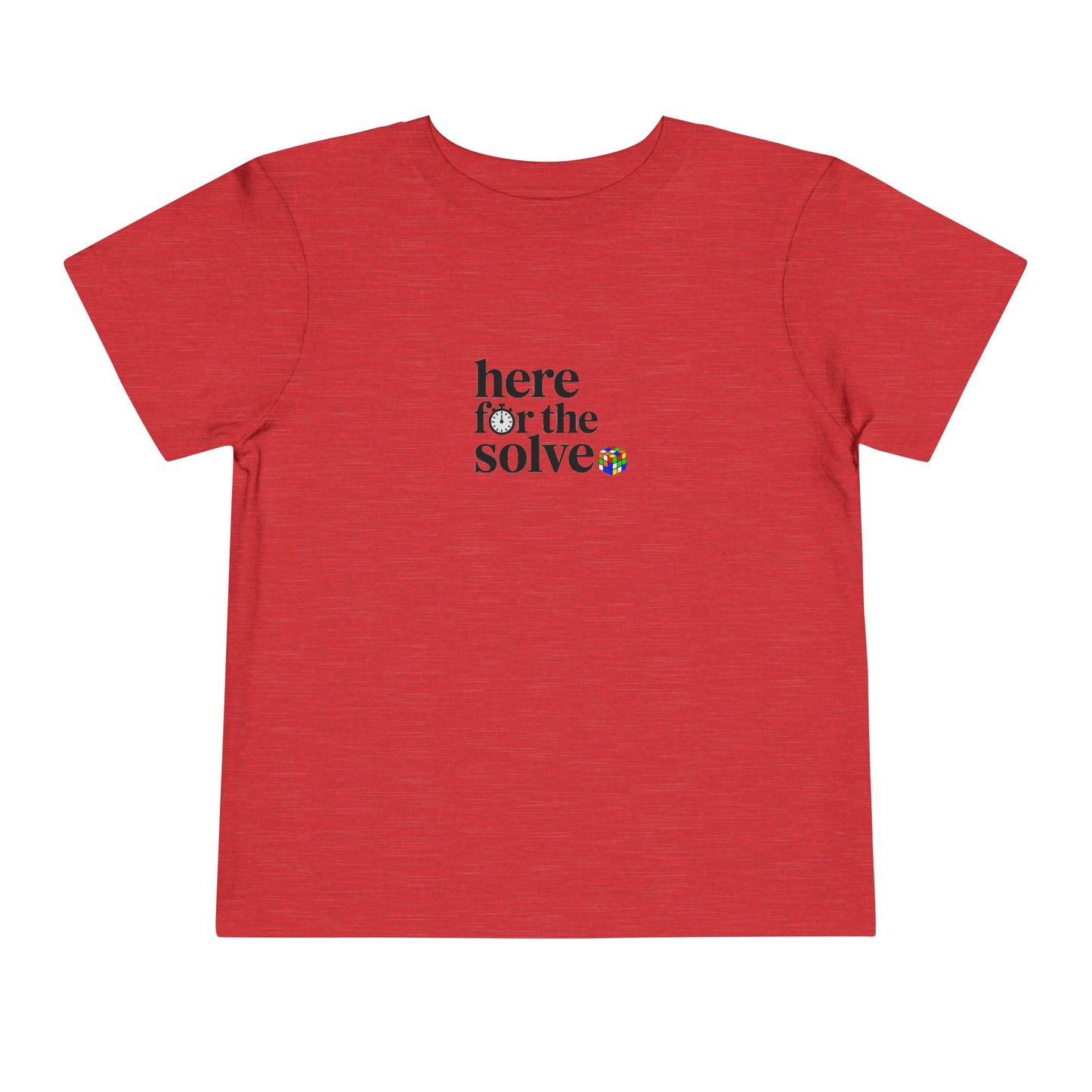 Here For The Solve - Rubik's Cube Art  Toddler Short Sleeve T-Shirt