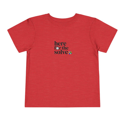 Here For The Solve - Rubik's Cube Art  Toddler Short Sleeve T-Shirt