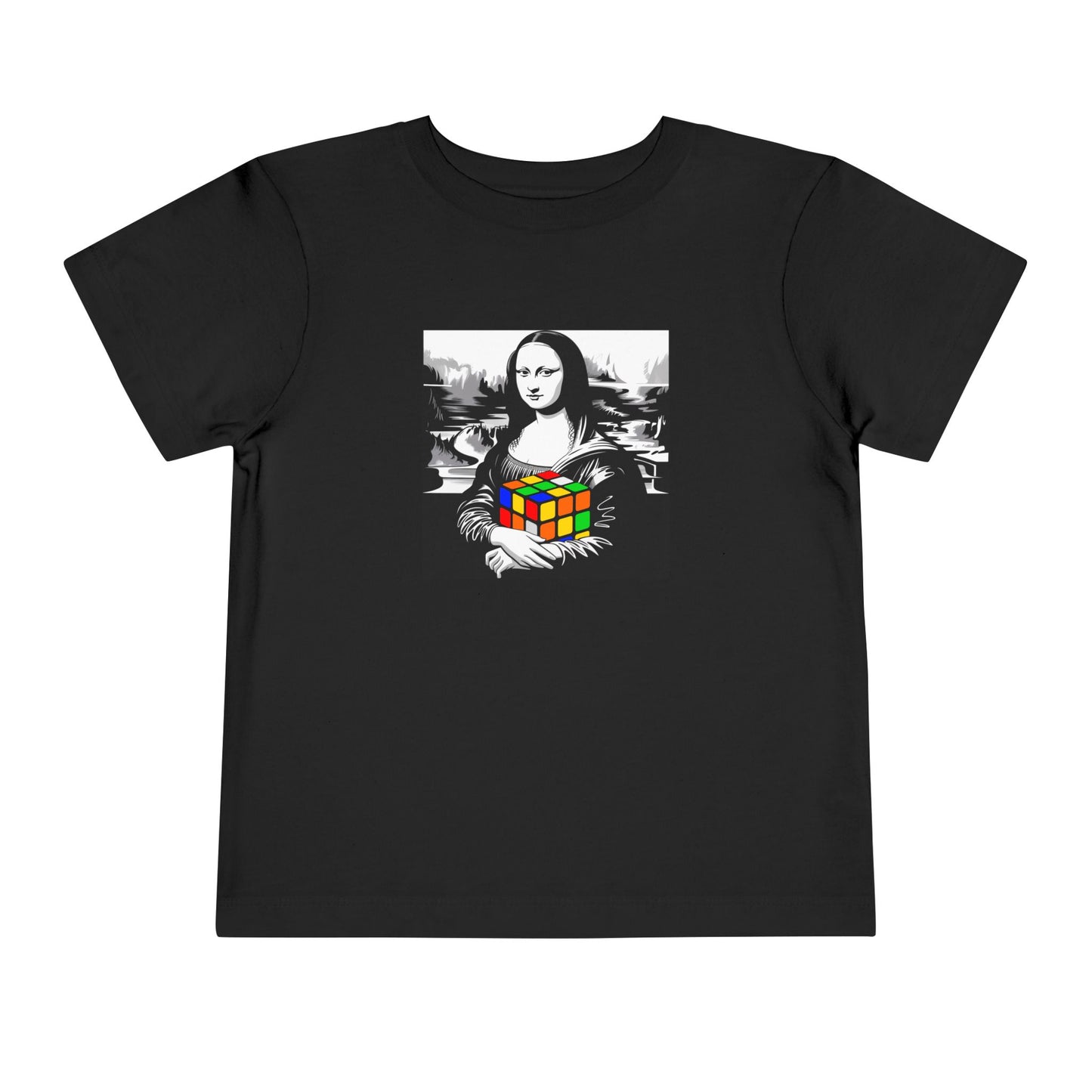 Mona Lisa Art  - Rubik's Cube Art Toddler Short Sleeve T-Shirt