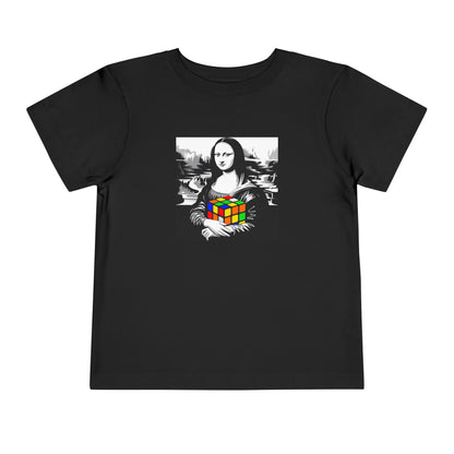 Mona Lisa Art  - Rubik's Cube Art Toddler Short Sleeve T-Shirt