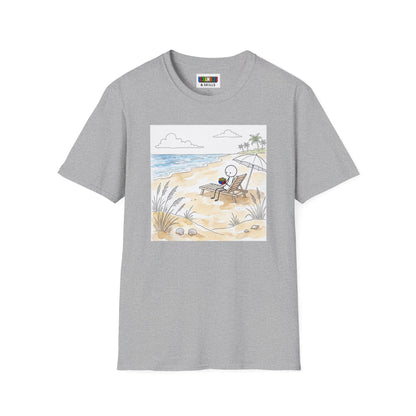 Beach Watercolor Unisex Graphic Softstyle T-Shirt
