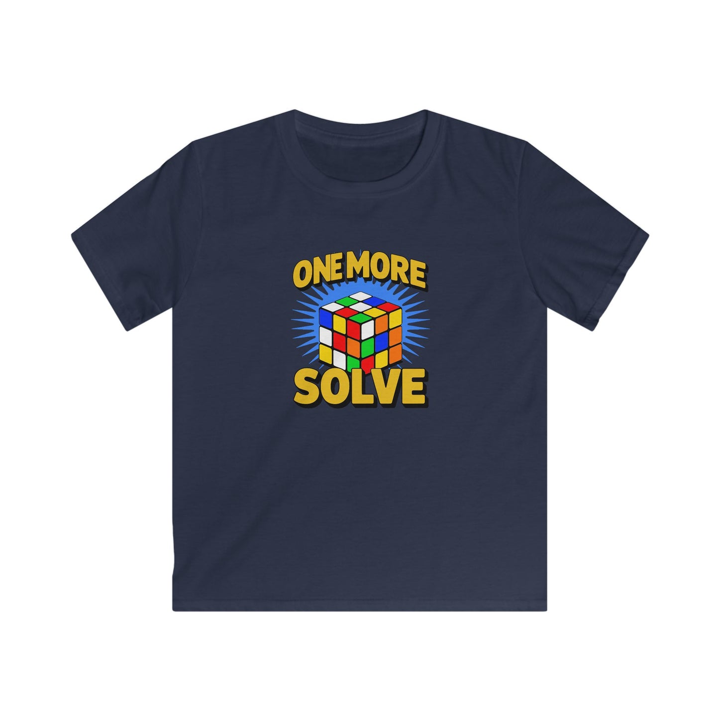 ⚡ Express - One More Solve - Rubiks Cube Kids Softstyle Tee