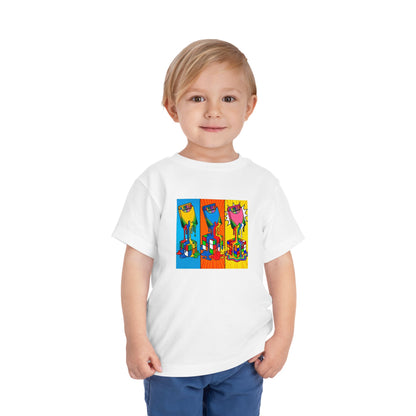 Rubik's Cube Shirt - Color Melt Kids Toddle Short Sleeve T-Shirt | Fun Cubing Shirt