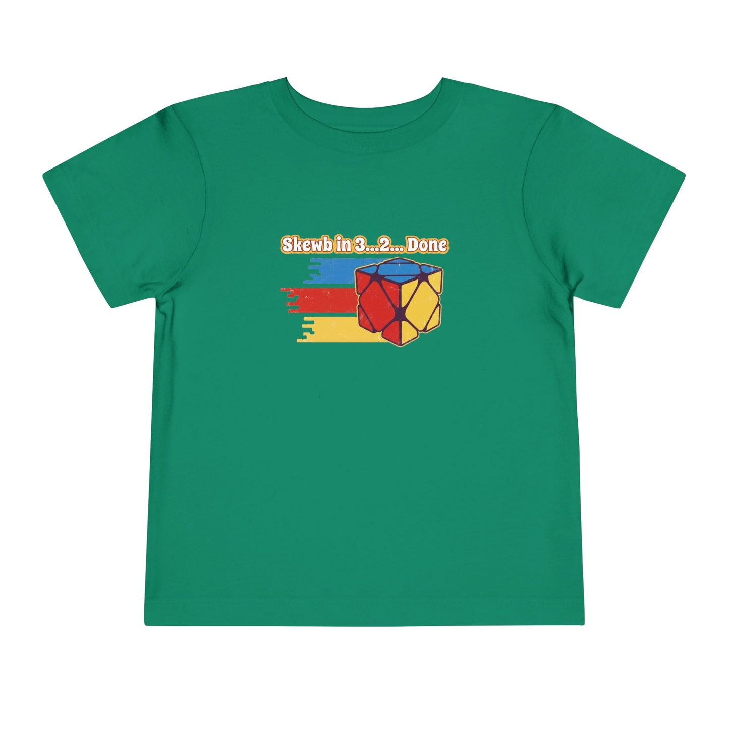 Skewb Done Rubiks Cube Art Toddler Short Sleeve T-Shirt