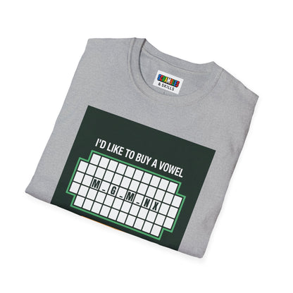 Megaminx Vowel - Rubik's Cube Art Unisex Graphic Softstyle T-Shirt