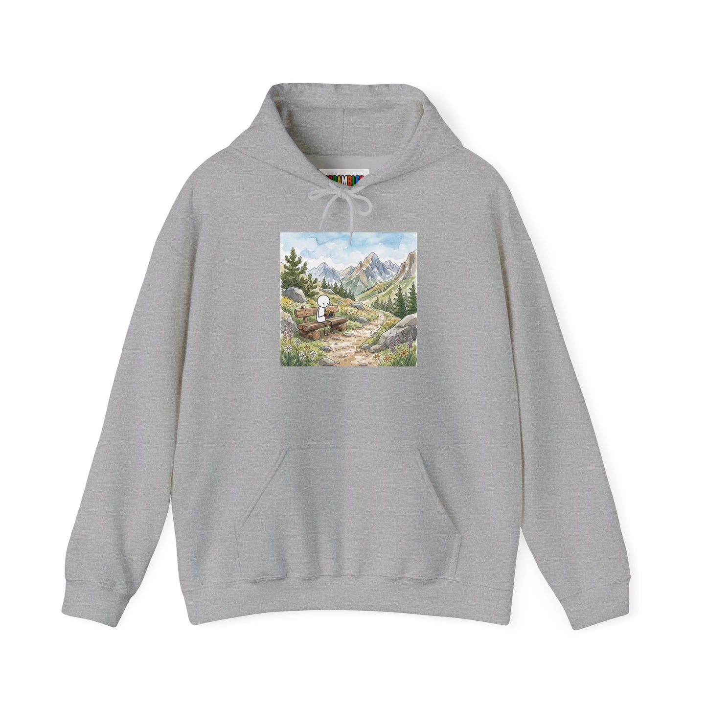 Mountain Watercolor  Unisex Heavy Blend™ Hooded Sweatshirt