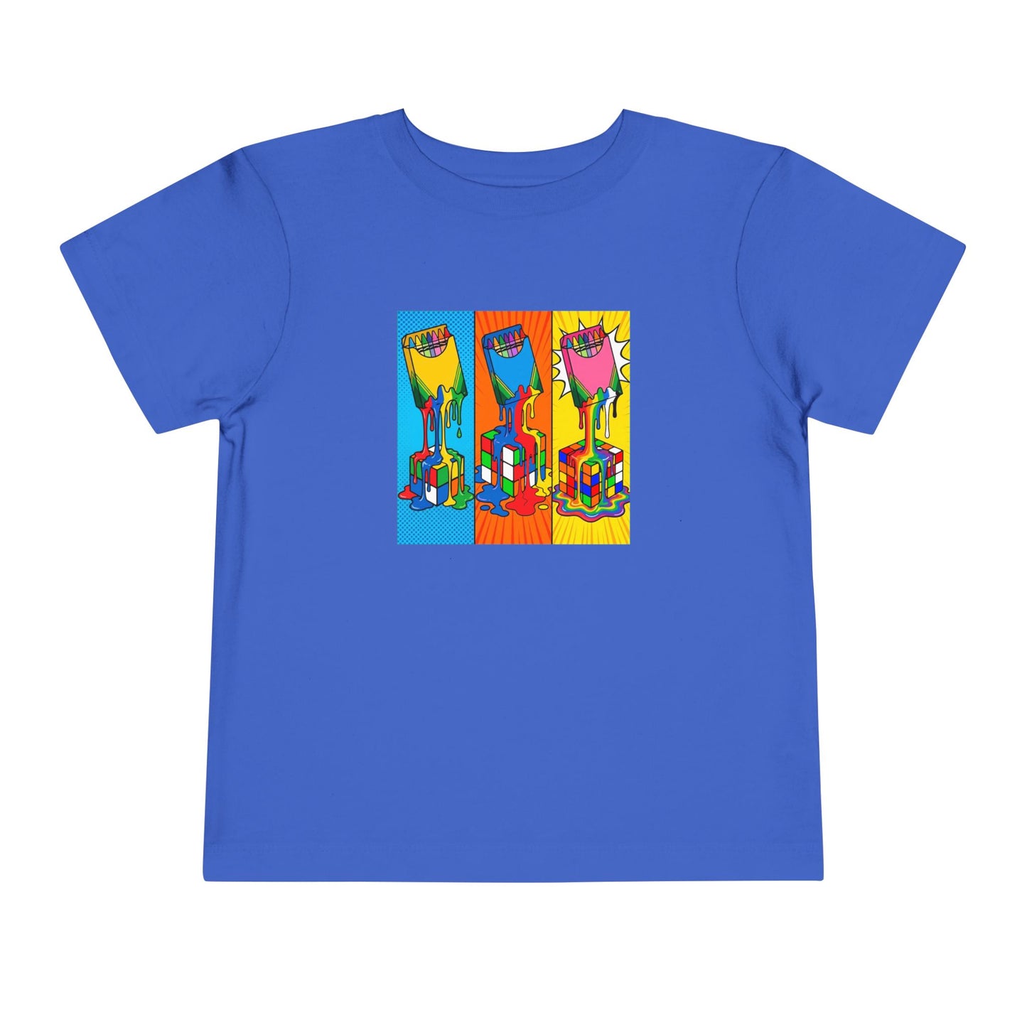 Rubik's Cube Shirt - Color Melt Kids Toddle Short Sleeve T-Shirt | Fun Cubing Shirt
