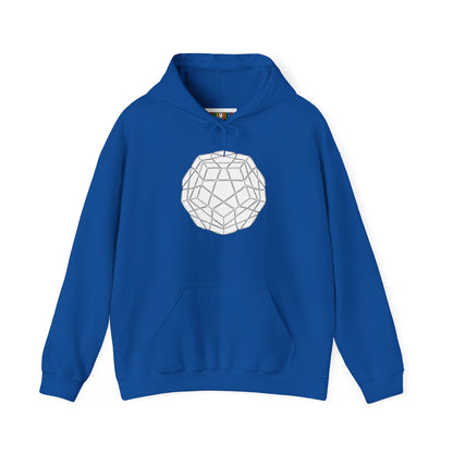 Megaminx Doodle - Rubik's Cube Art Unisex Heavy Blend™ Hooded Sweatshirt