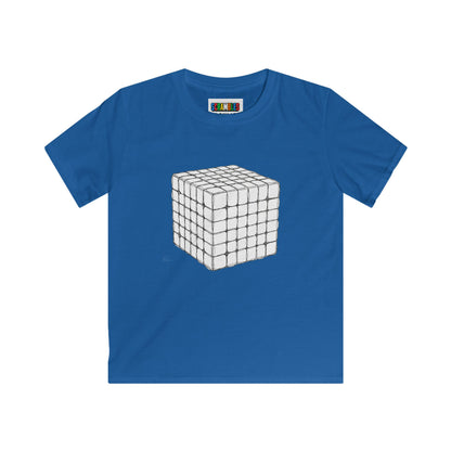 6x6 Doodle - Rubik's Cube Art  Kids Softstyle Tee