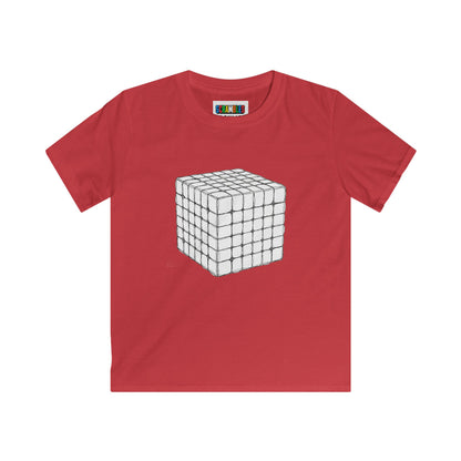 6x6 Doodle - Rubik's Cube Art  Kids Softstyle Tee