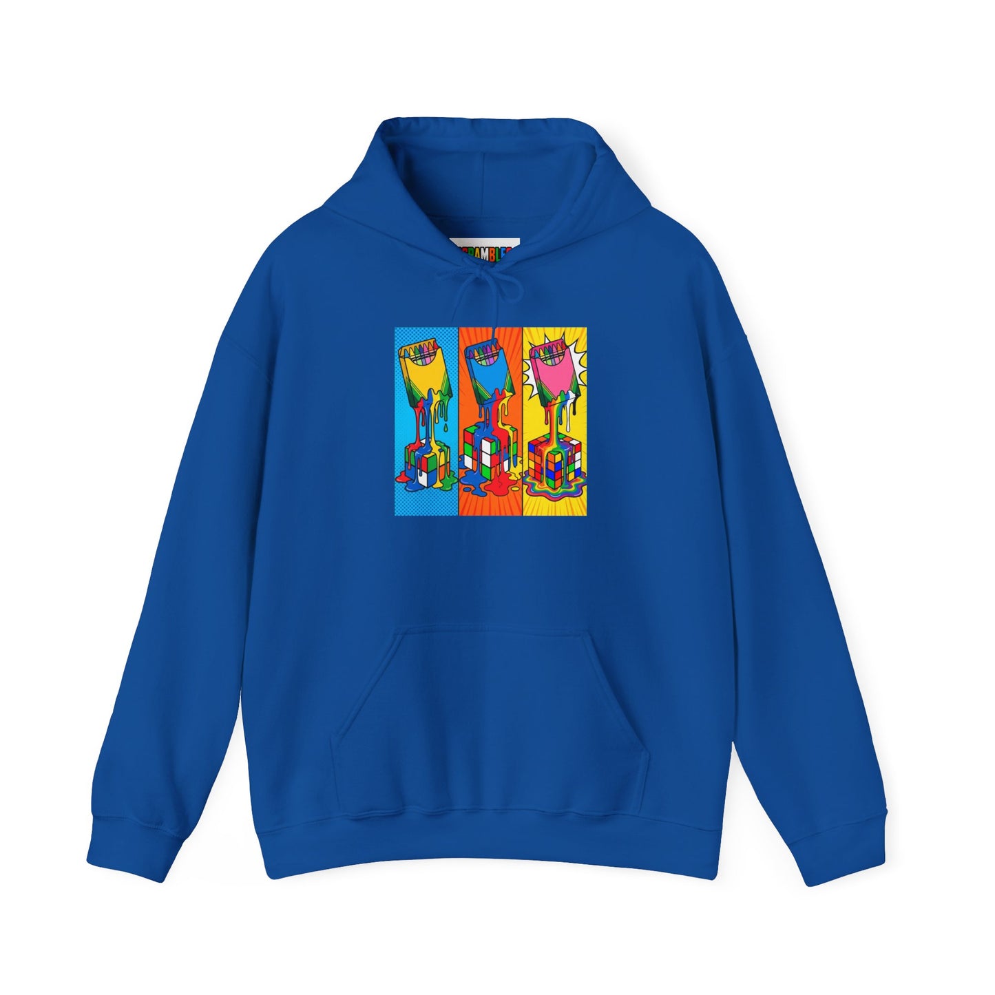 Rubik's Cube Shirt - Color Melt Unisex Heavy Blend™ Hooded Sweatshirt| Fun Cubing Shirt