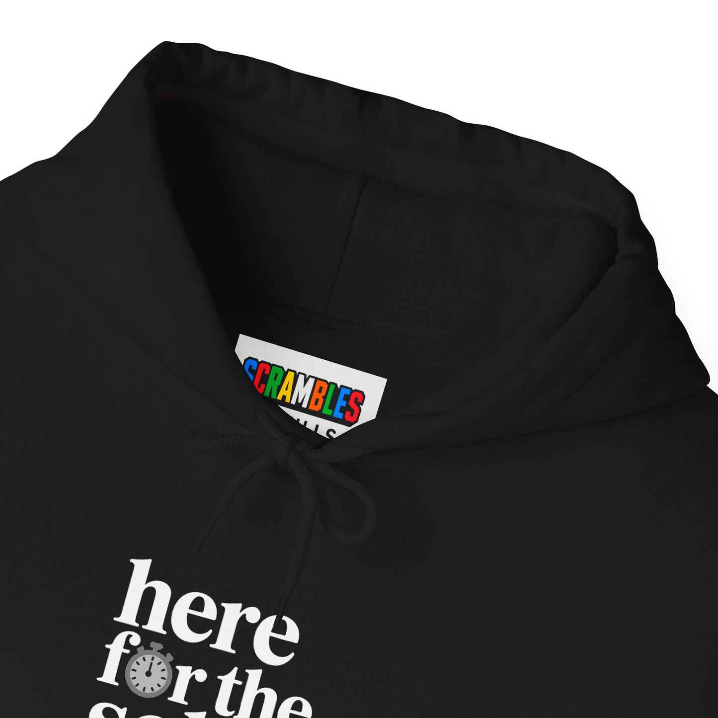 Here For The Solve - Rubik's Cube Art Unisex Heavy Blend™ Hooded Sweatshirt