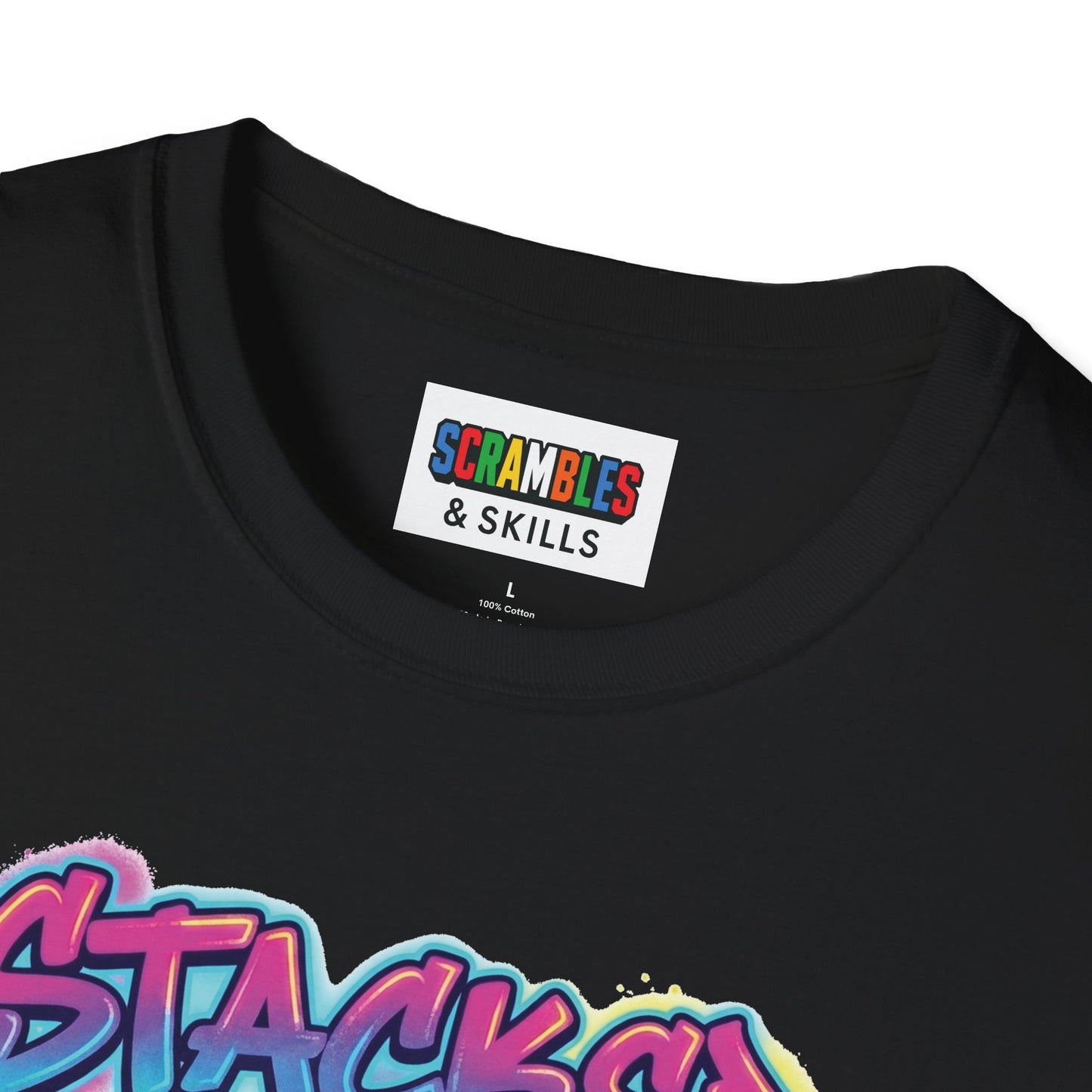 Stacked Cups Trick Shot Bottle Flip Art Unisex Graphic Softstyle T-Shirt