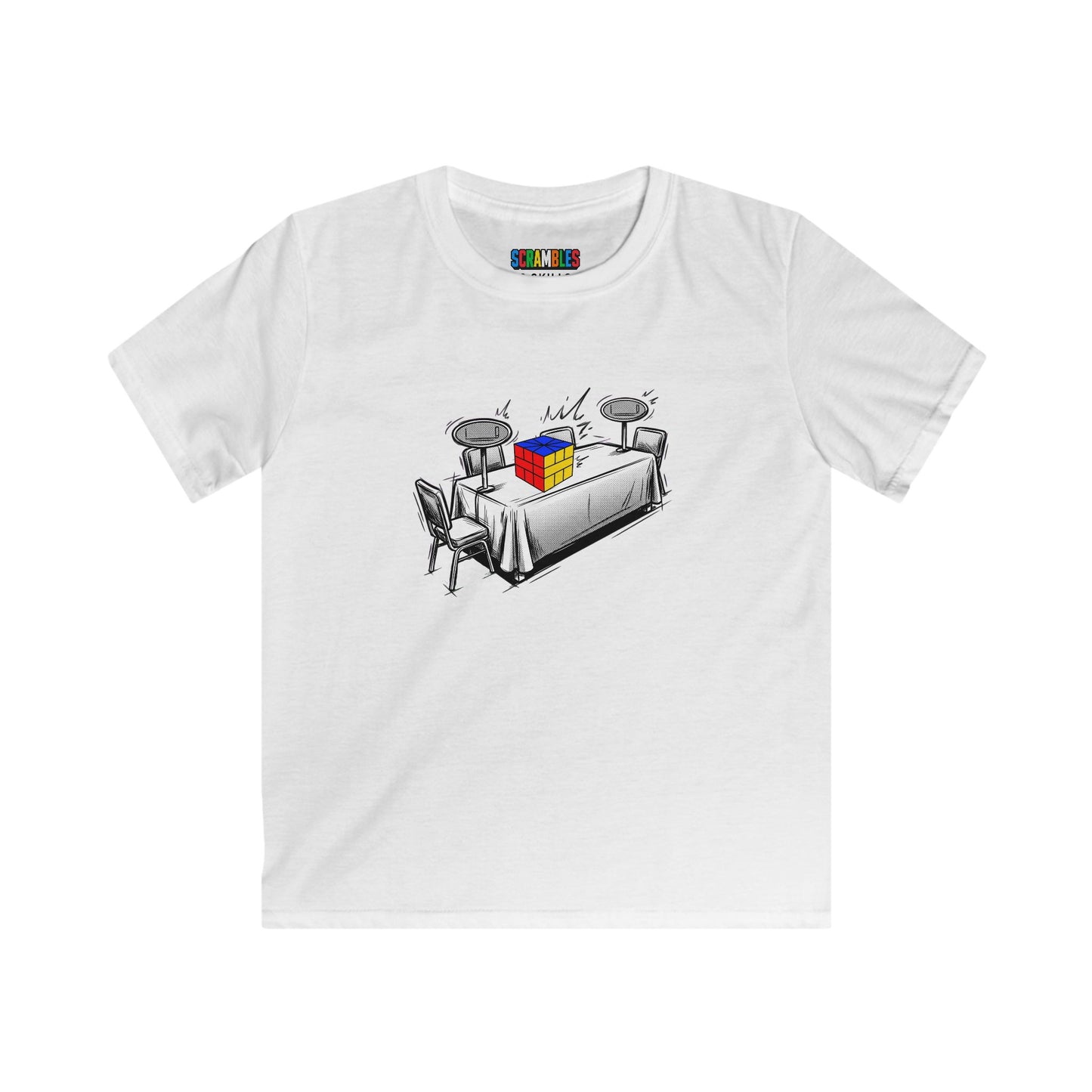 Square 1 Comp Day - Rubik's Cube Art  Kids Softstyle Tee