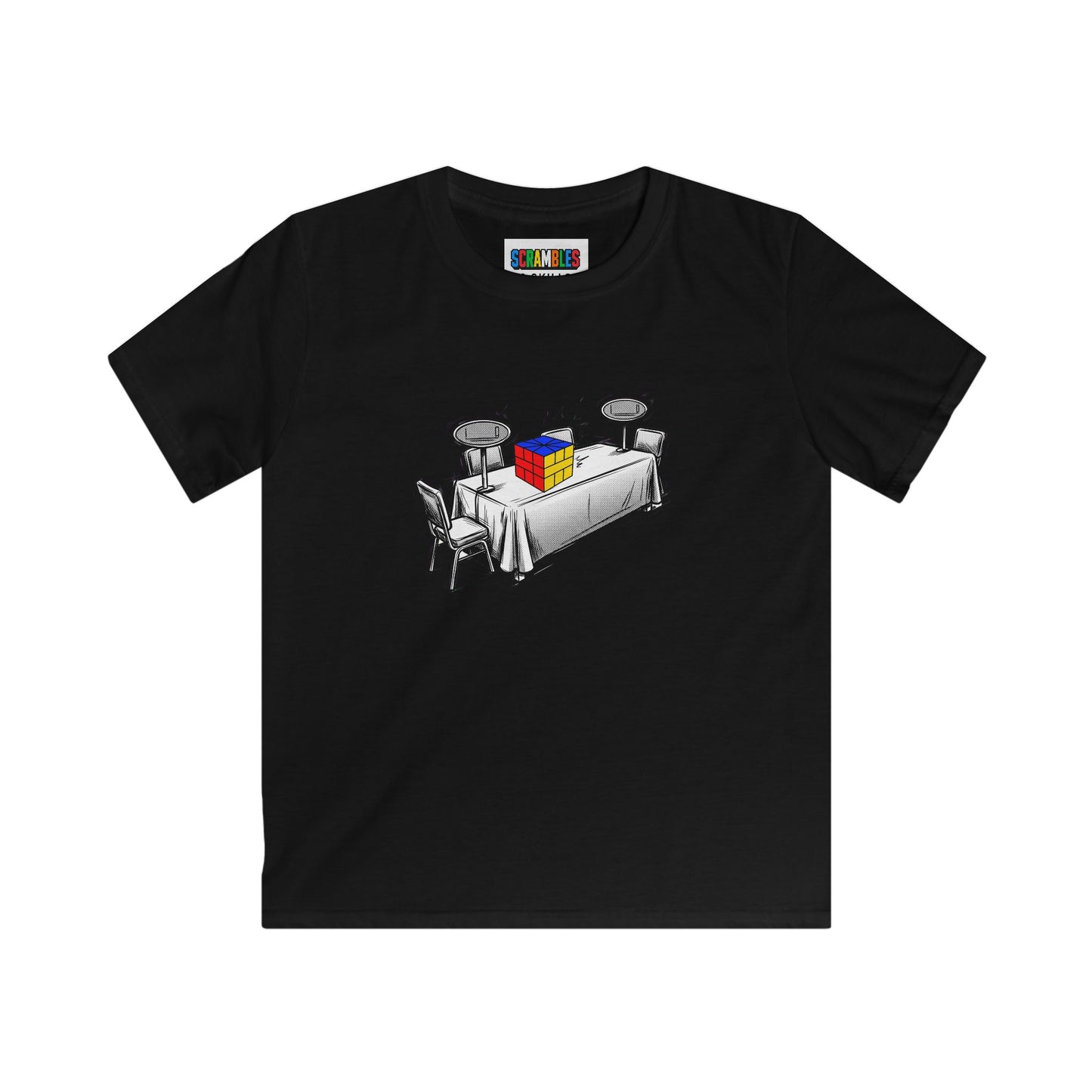 Square 1 Comp Day - Rubik's Cube Art  Kids Softstyle Tee