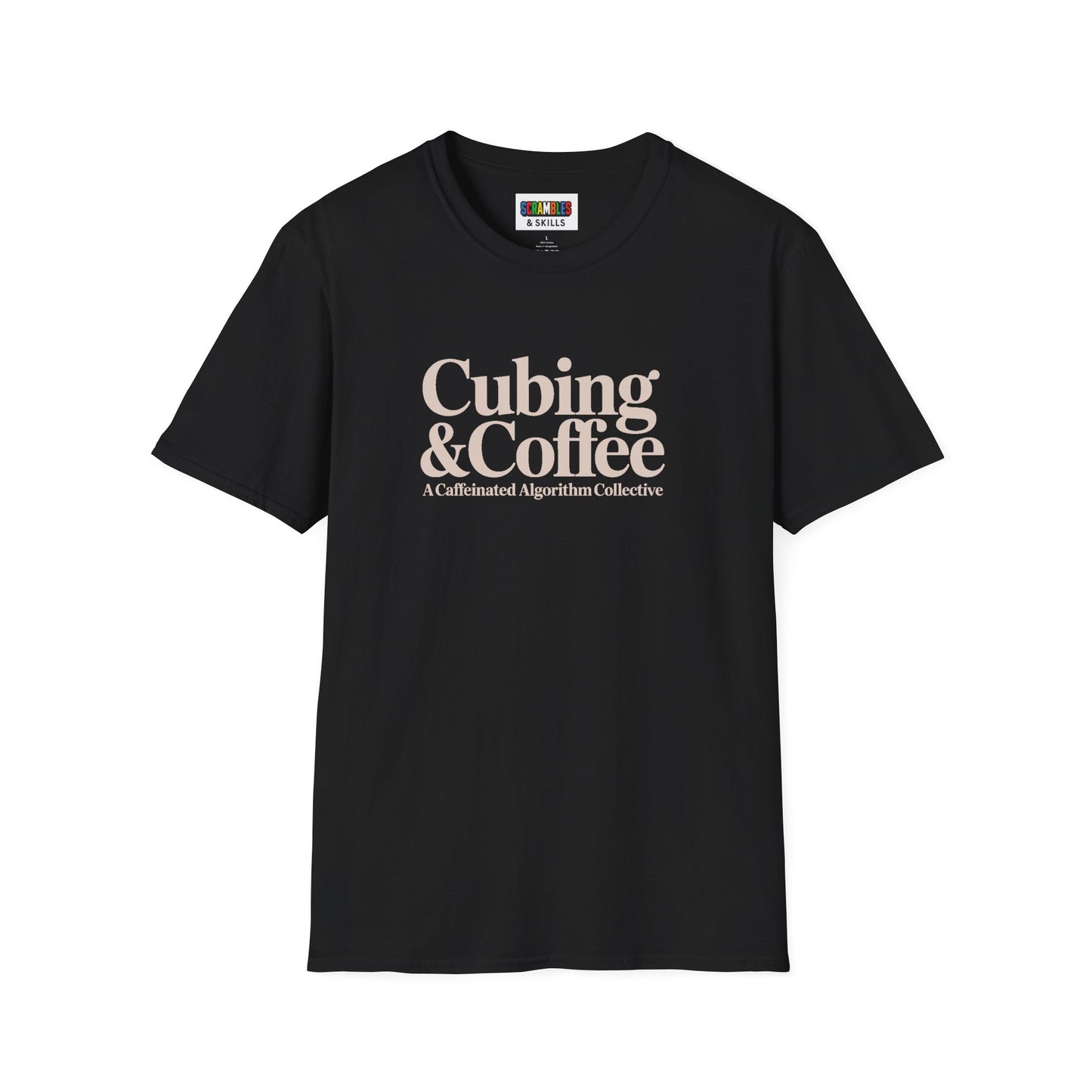 Cubing & Coffee Rubik's Cube Art Unisex Graphic Softstyle T-Shirt