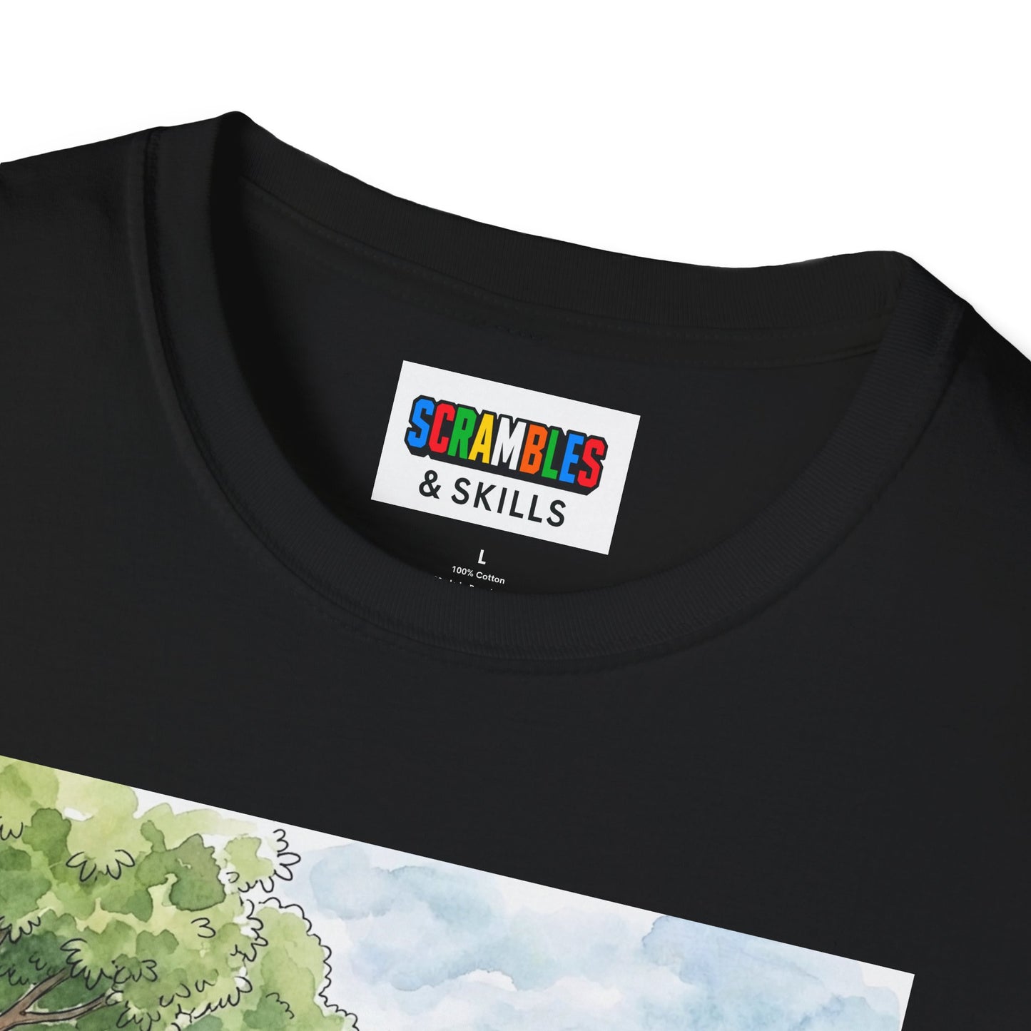 City Park Watercolor Unisex Graphic Softstyle T-Shirt
