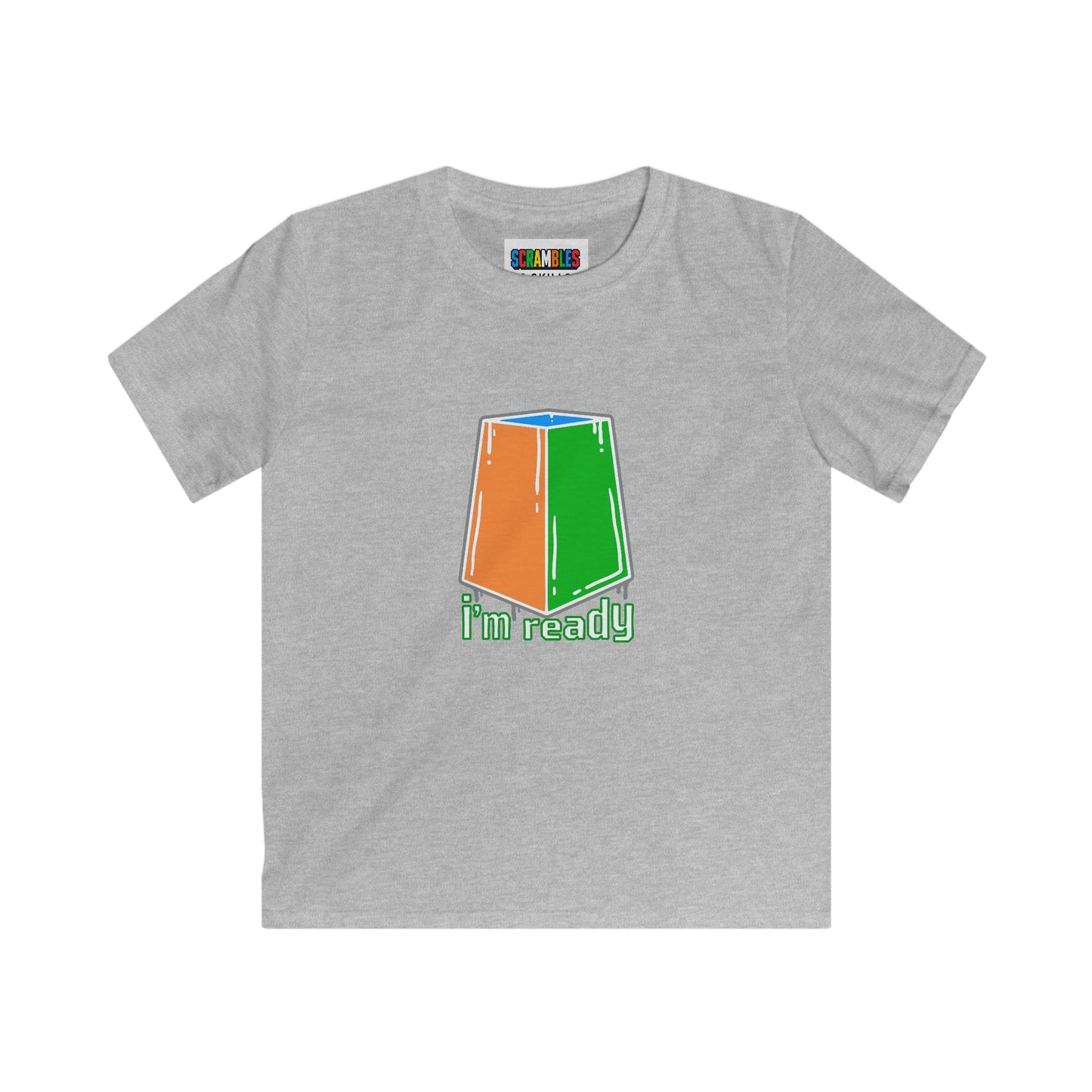 I'm Ready Rubiks Cube Art Kids Softstyle Tee