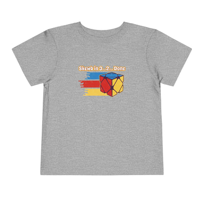 Skewb Done Rubiks Cube Art Toddler Short Sleeve T-Shirt