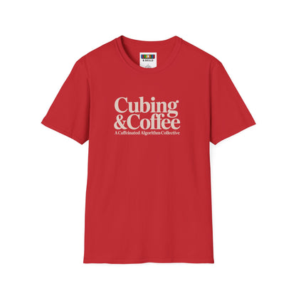 ⚡ Express - Coffee & Cubing Unisex Rubik's Cube Art Graphic Softstyle T-Shirt