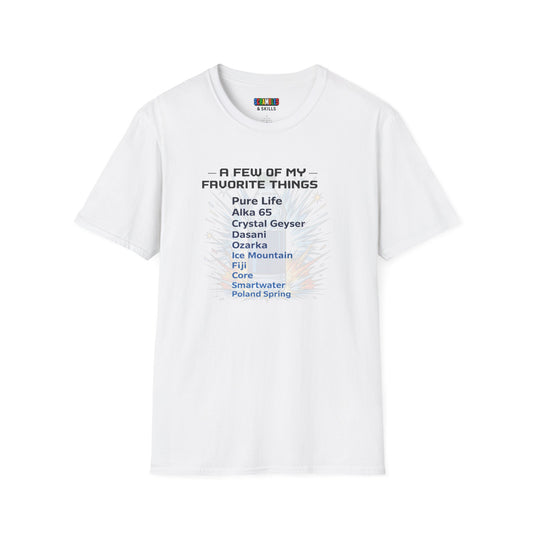 Favorite Things Bottle Flipping Unisex Graphic Softstyle T-Shirt