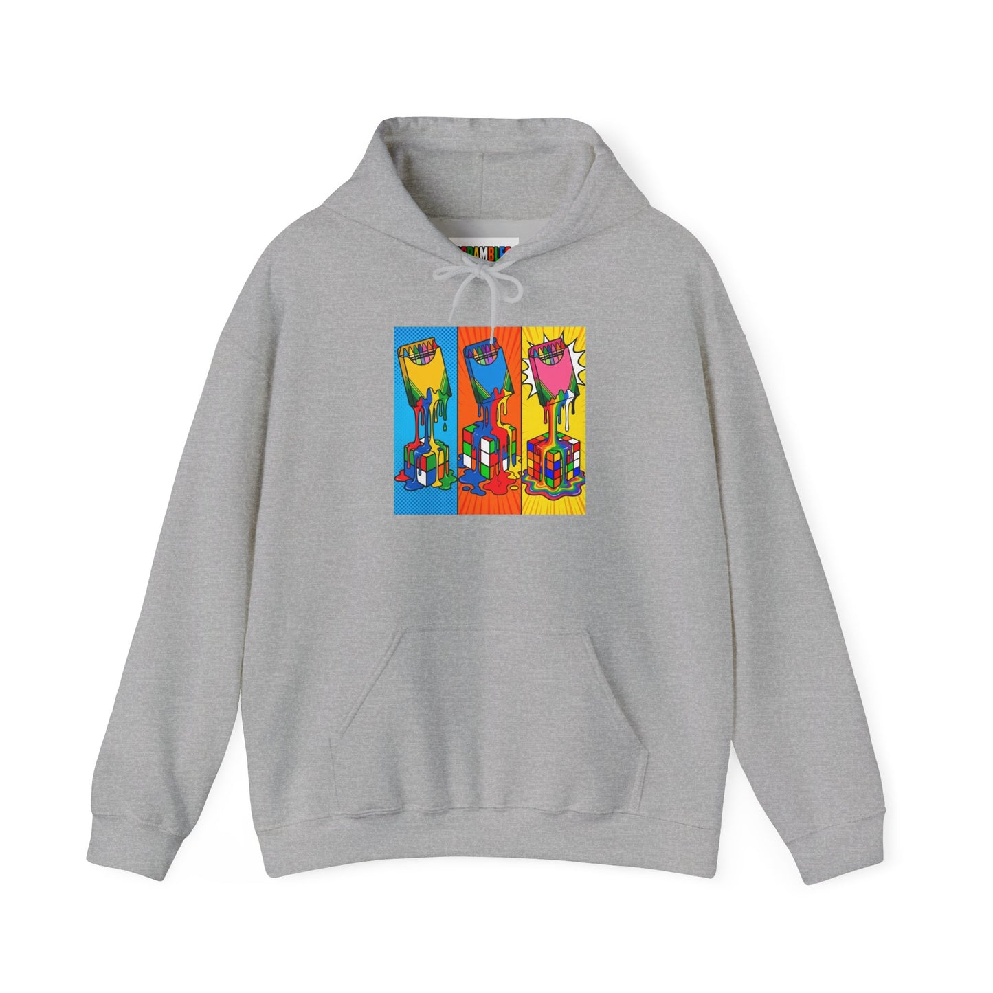 Rubik's Cube Shirt - Color Melt Unisex Heavy Blend™ Hooded Sweatshirt| Fun Cubing Shirt