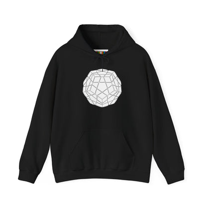 Megaminx Doodle - Rubik's Cube Art Unisex Heavy Blend™ Hooded Sweatshirt